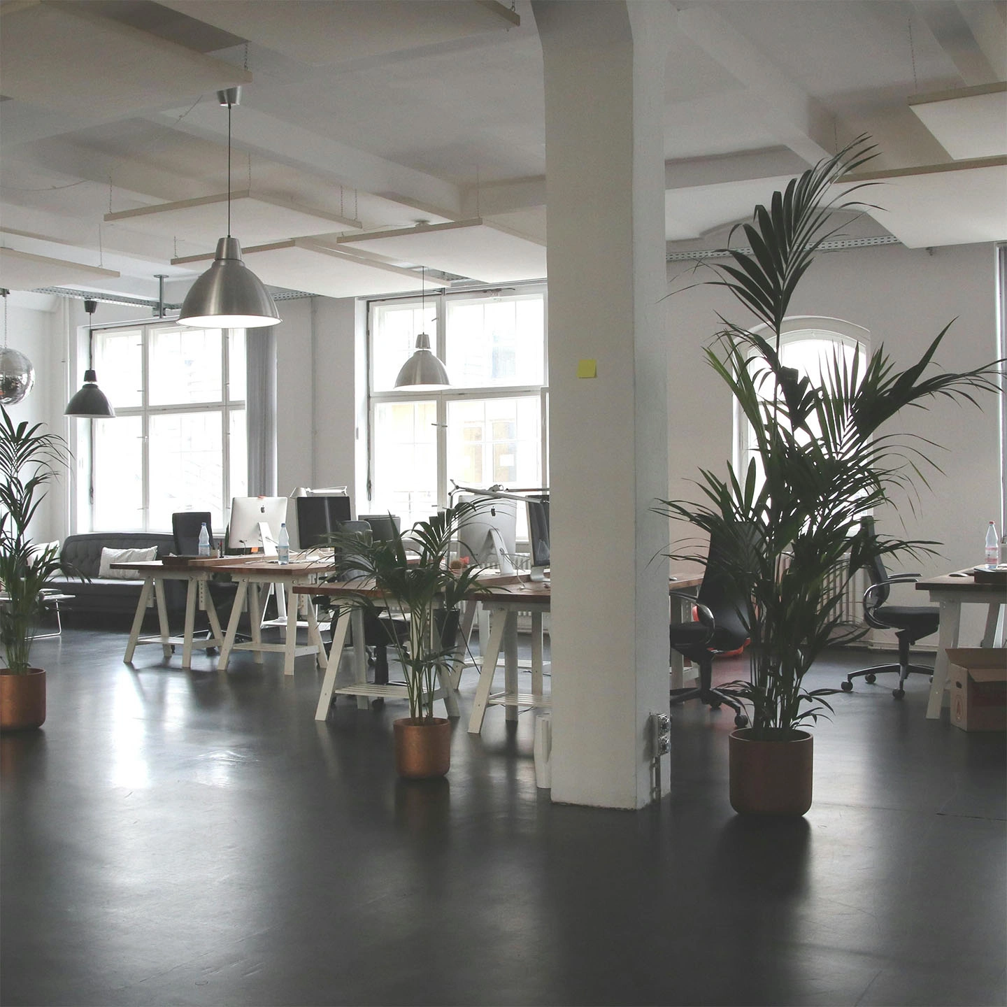Bright, professionally cleaned open-plan office in Vermont
