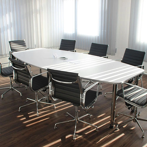 A clean, organized office workspace